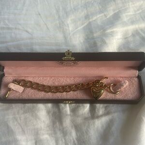 Juicy Couture Heart Charm Toggle Bracelet